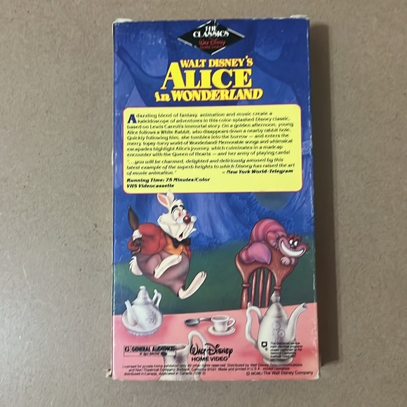 Alice in Wonderland VHS - Picture 2 of 4
